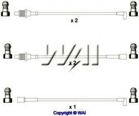 WAIglobal SL062 Ignition Cable Kit